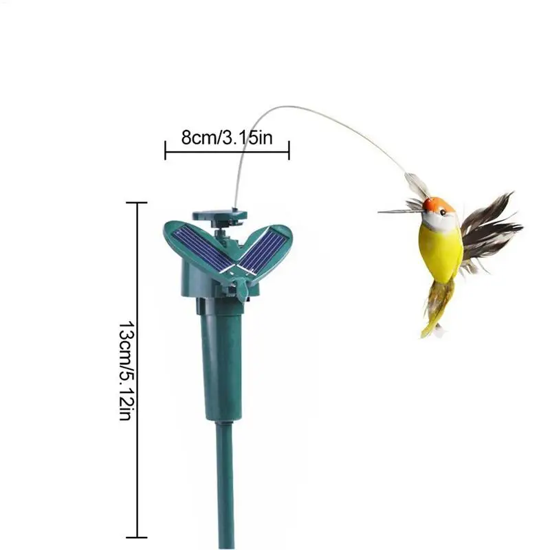 Solar Powered Flying Hummingbird Garden Ornament