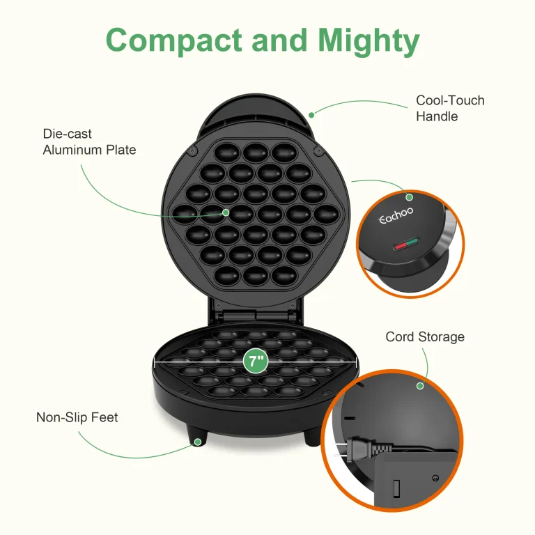 Professional 950W Non-Stick Bubble Waffle Maker