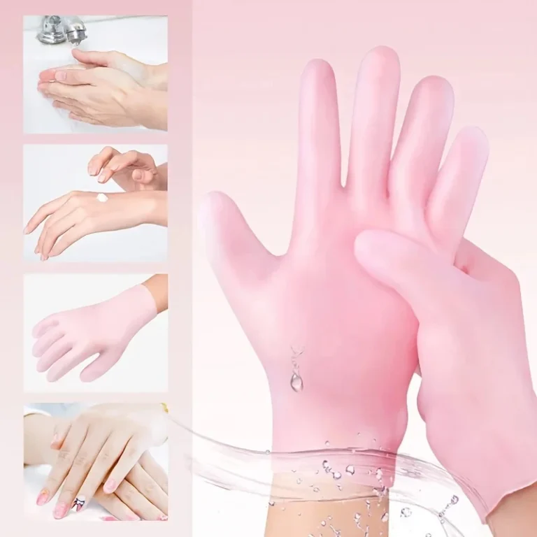 Hydrating Silicone Spa Gloves for Dry & Cracked Hands