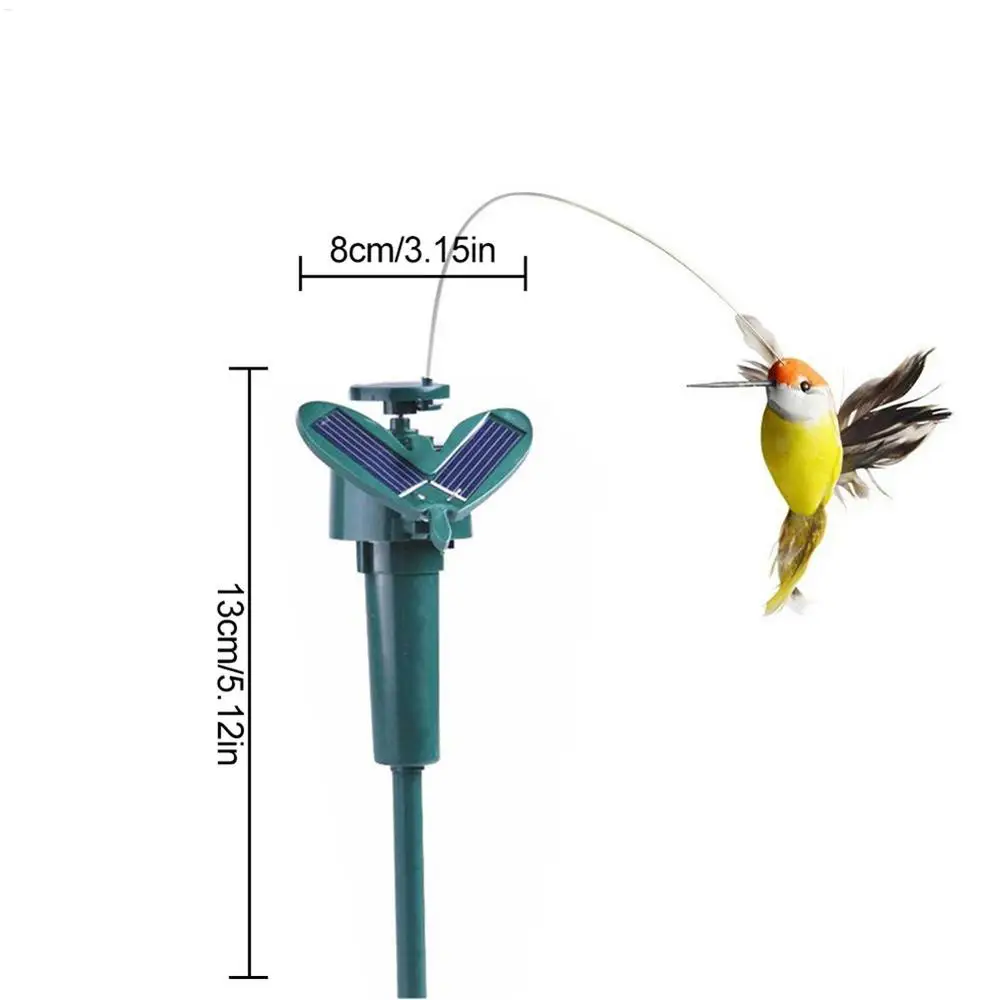 Solar Powered Flying Hummingbird Garden Ornament