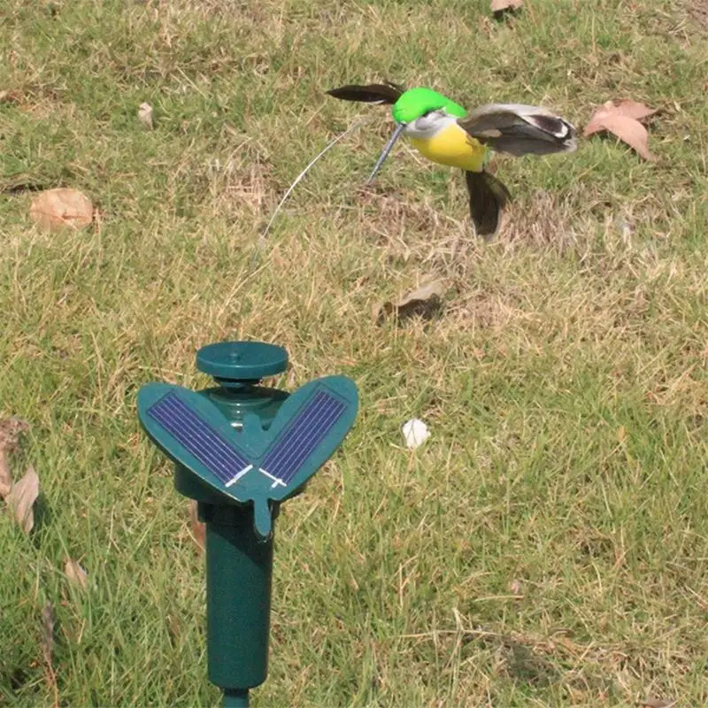 Solar Powered Flying Hummingbird Garden Ornament