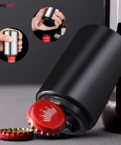 Automatic Magnetic Beer Bottle Opener & Cap Catcher