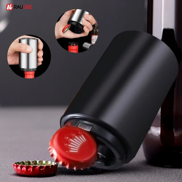 Automatic Magnetic Beer Bottle Opener & Cap Catcher