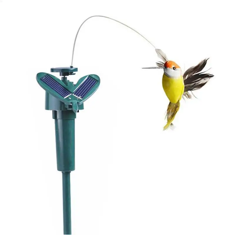 Solar Powered Flying Hummingbird Garden Ornament