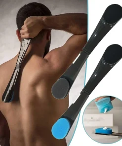 Ergonomic Long-Handled Back Lotion & Sunscreen Applicator