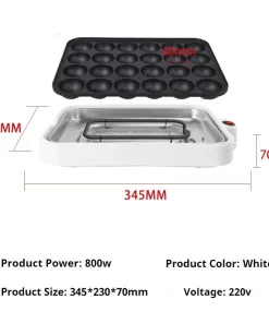 Electric Takoyaki Maker & Chibi Maruko Grill Pan