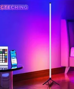 RGB LED Smart Corner Floor Lamp with Music Sync