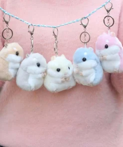 Kawaii 10cm Cute Plush Animal Keychain & Backpack Charm