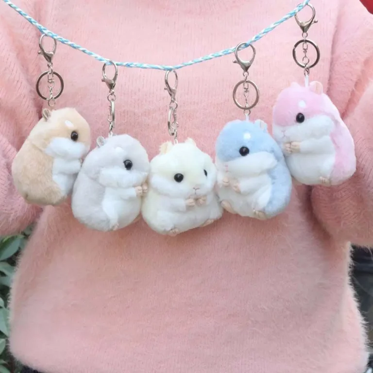 Kawaii 10cm Cute Plush Animal Keychain & Backpack Charm